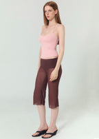 Capri Mesh Trousers - Brown