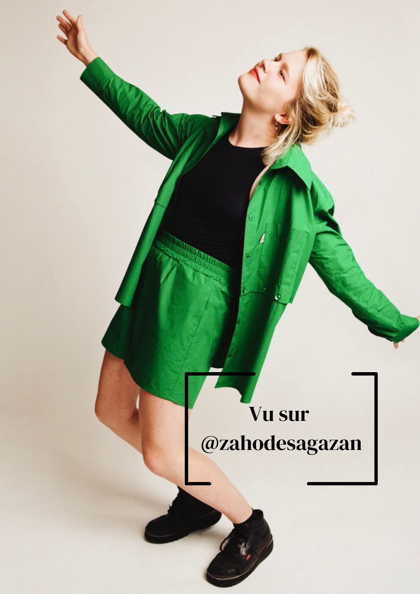Chemise 2 En 1 Verte - Chiara