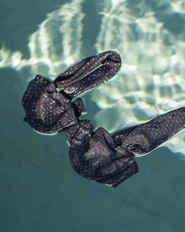 Chiara Top - Black Embossed