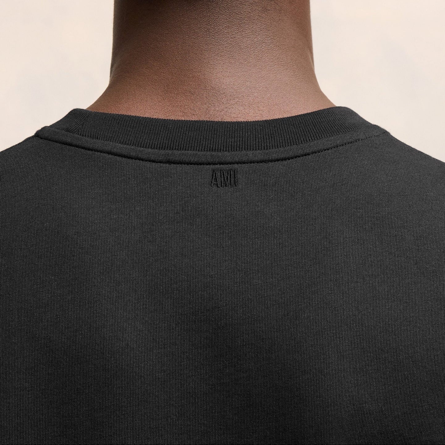 Ami Paris - T-Shirt Ami De Coeur Petit 3D – Noir