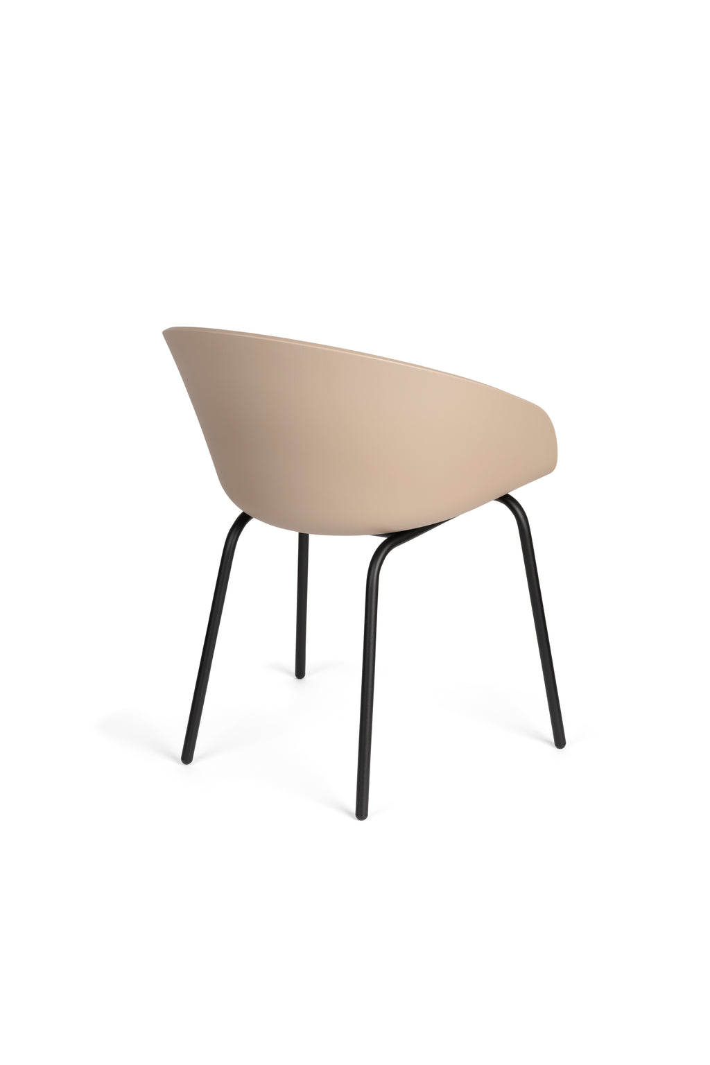 Void - Fauteuil De Salle À Manger - Plastique polypropylène - Marron Latte