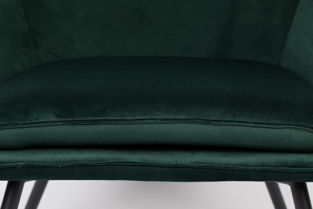 Bon Velours - Lounge Chair - Fabric - Green