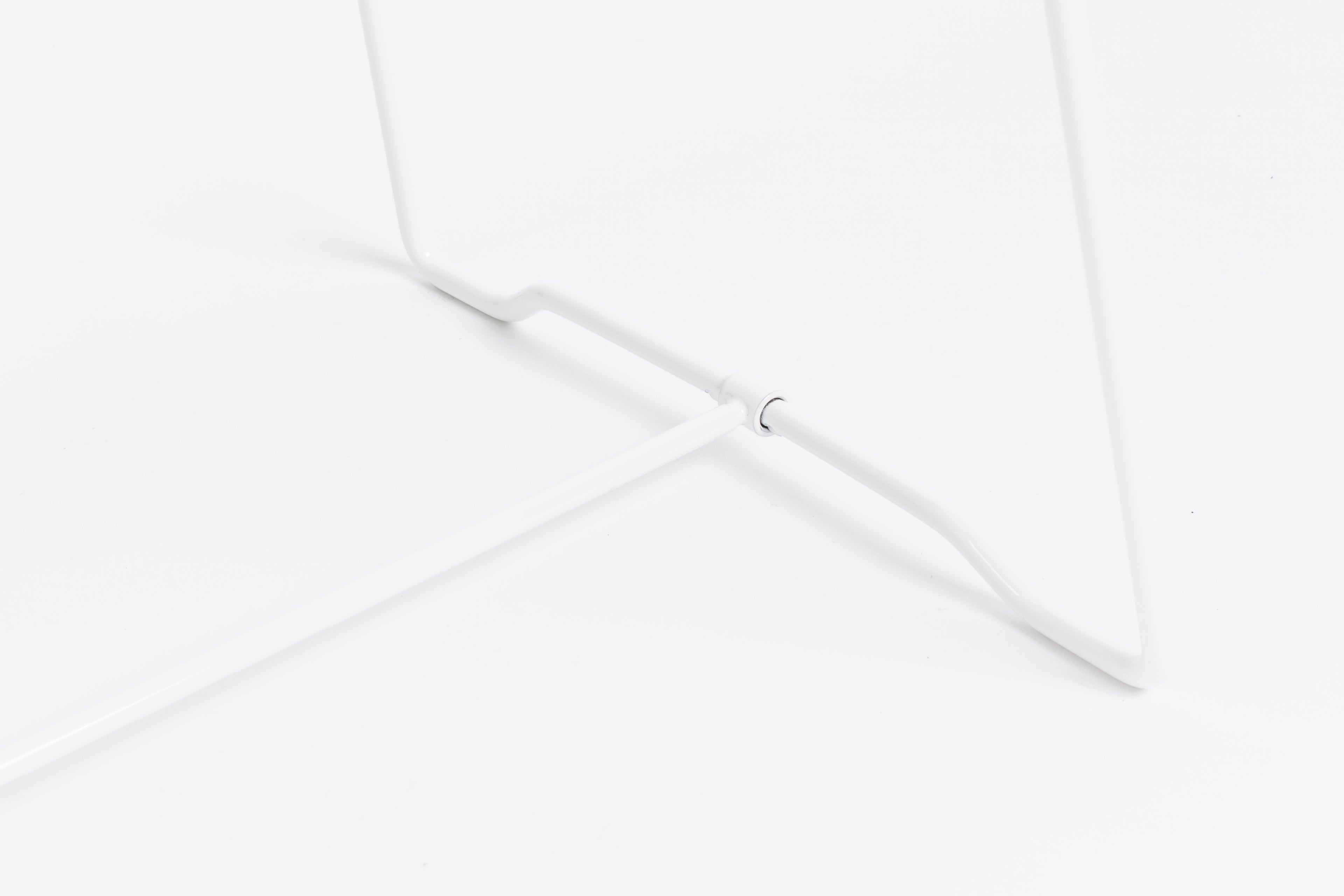 Stand - Miroir - Acier - Blanc