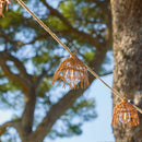 Hawaii - Guirlande Solaire Hybride - Corde - Marron