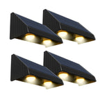 Kyla - Solar Wall Light - Plastic - Black