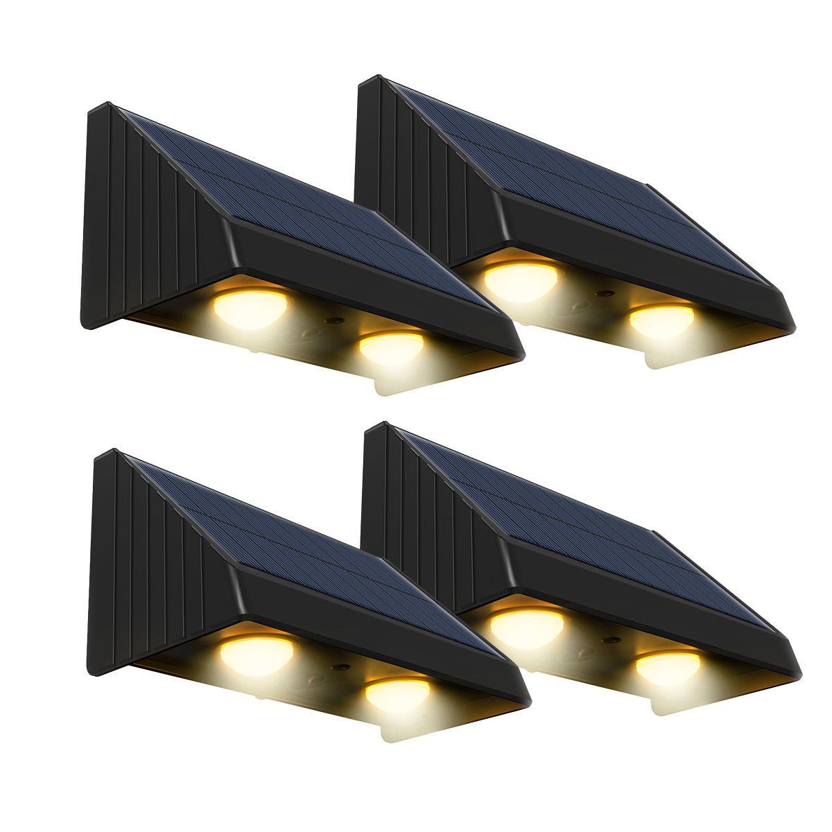 Kyla - Solar Wall Light - Plastic - Black