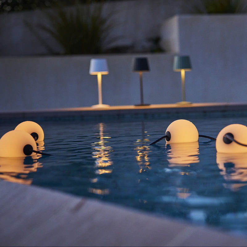 Bolly - Guirlande Solaire Hybride - Plastique - Blanc