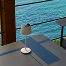 Abby - Wireless Table Lamp - Steel - White