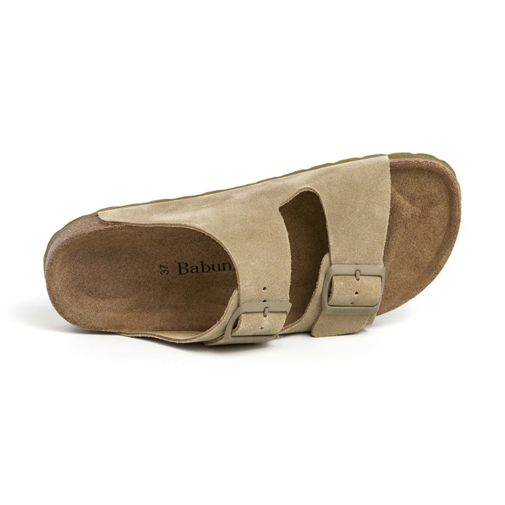 Sandalias caqui - Mujer