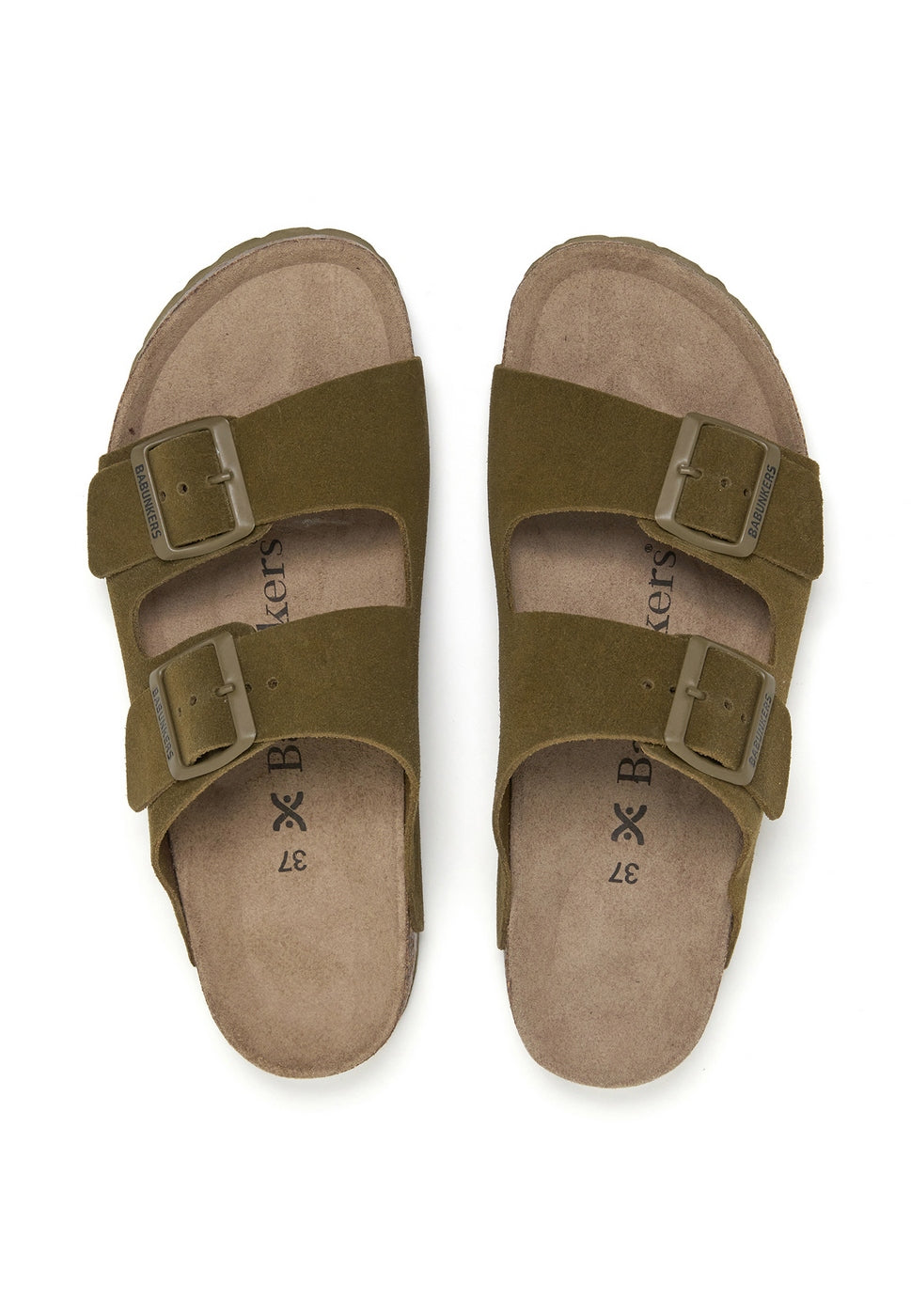 Sandalias caqui - Mujer