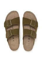 Sandalias caqui - Mujer