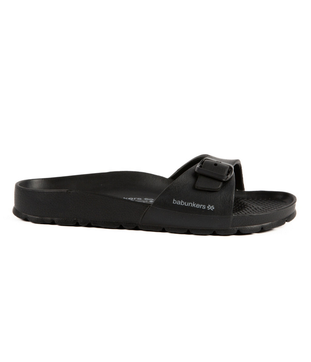 Black Swim Sandals - Women
