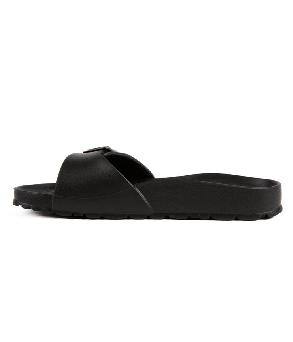 Black Swim Sandals - Women