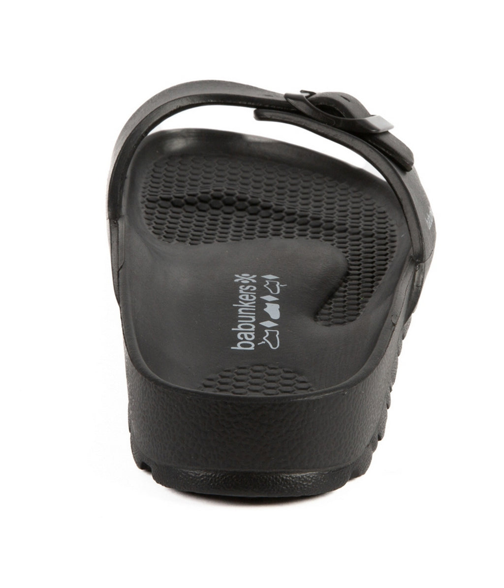 Black Swim Sandals - Women