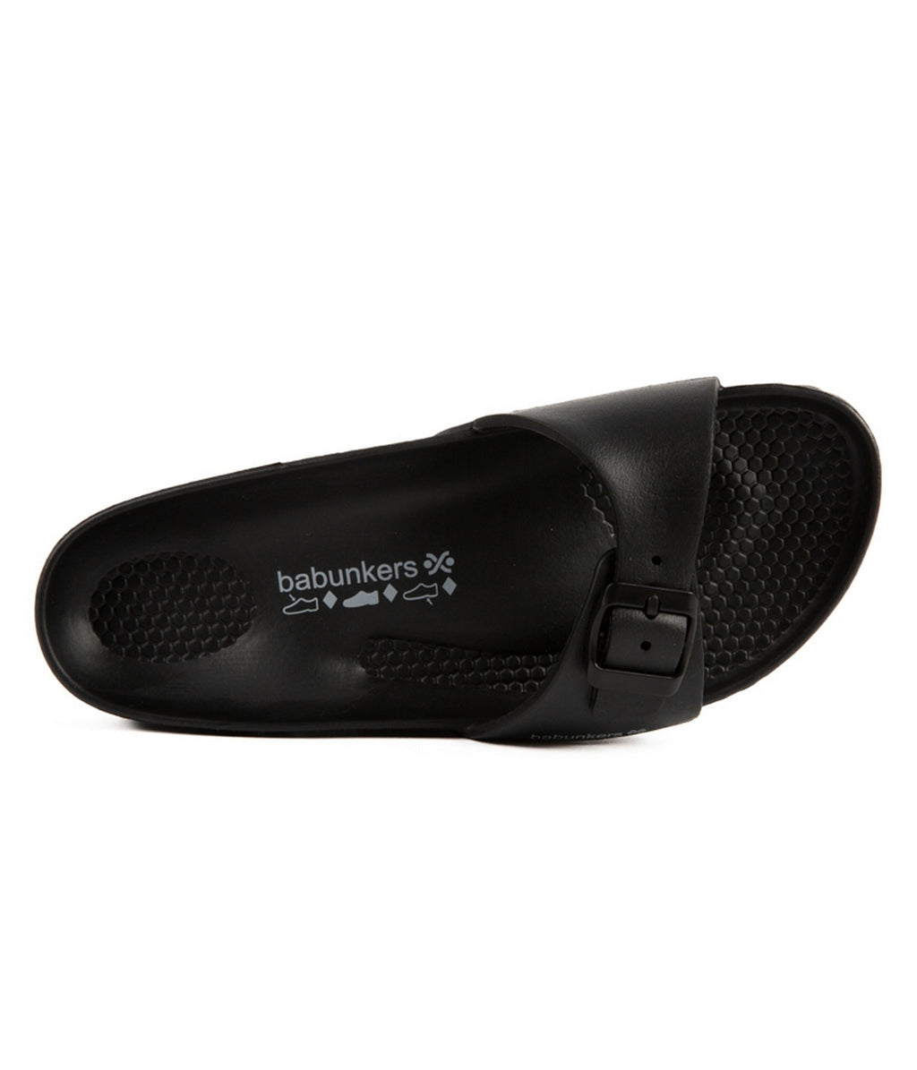 Black Swim Sandals - Women