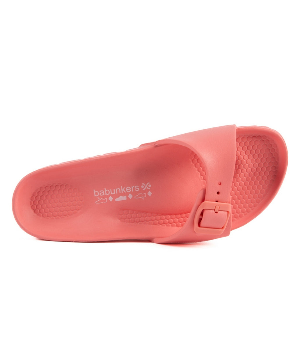 Sandalias de baño color salmón - Mujer