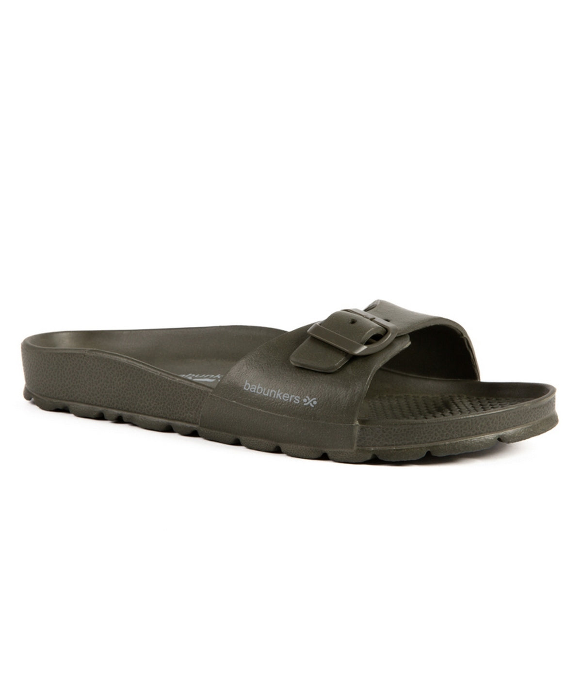 Sandalias de baño color caqui - Mujer