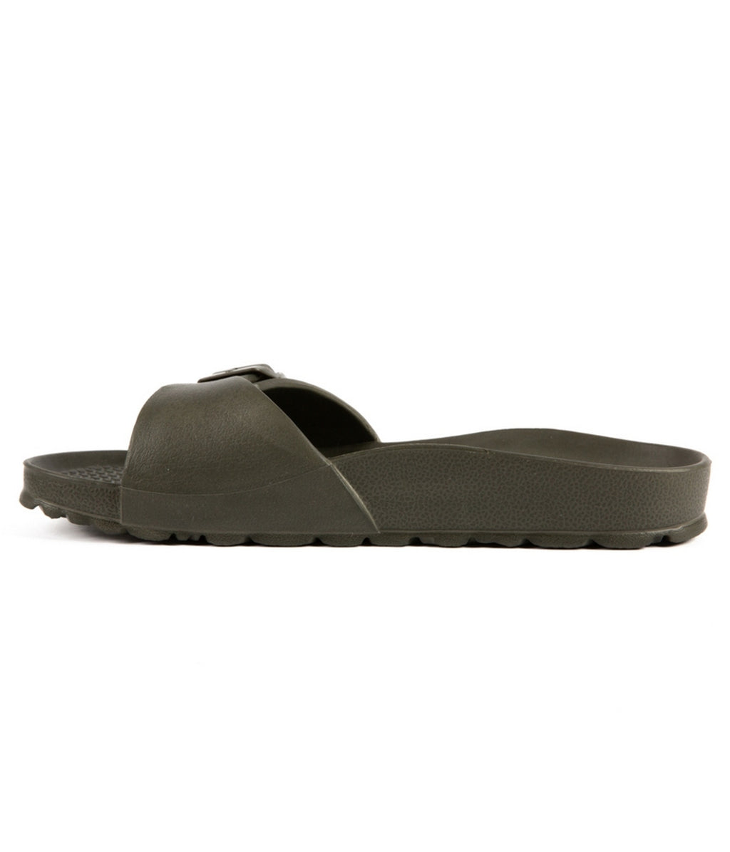 Sandalias de baño color caqui - Mujer