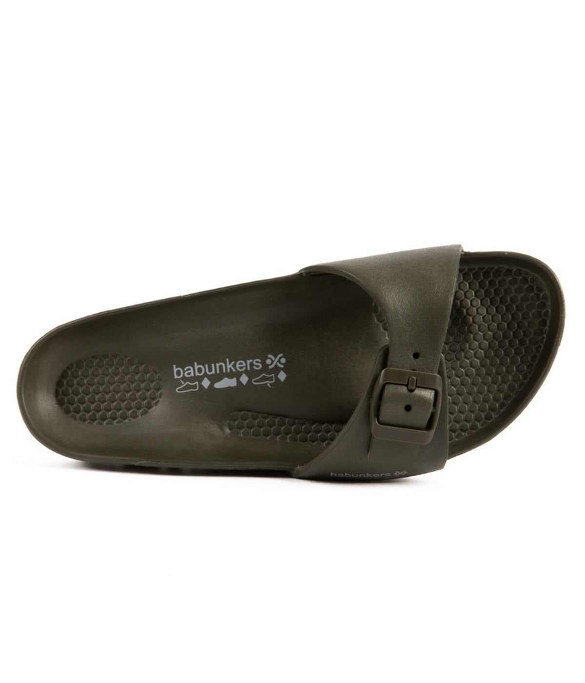 Sandalias de baño color caqui - Mujer