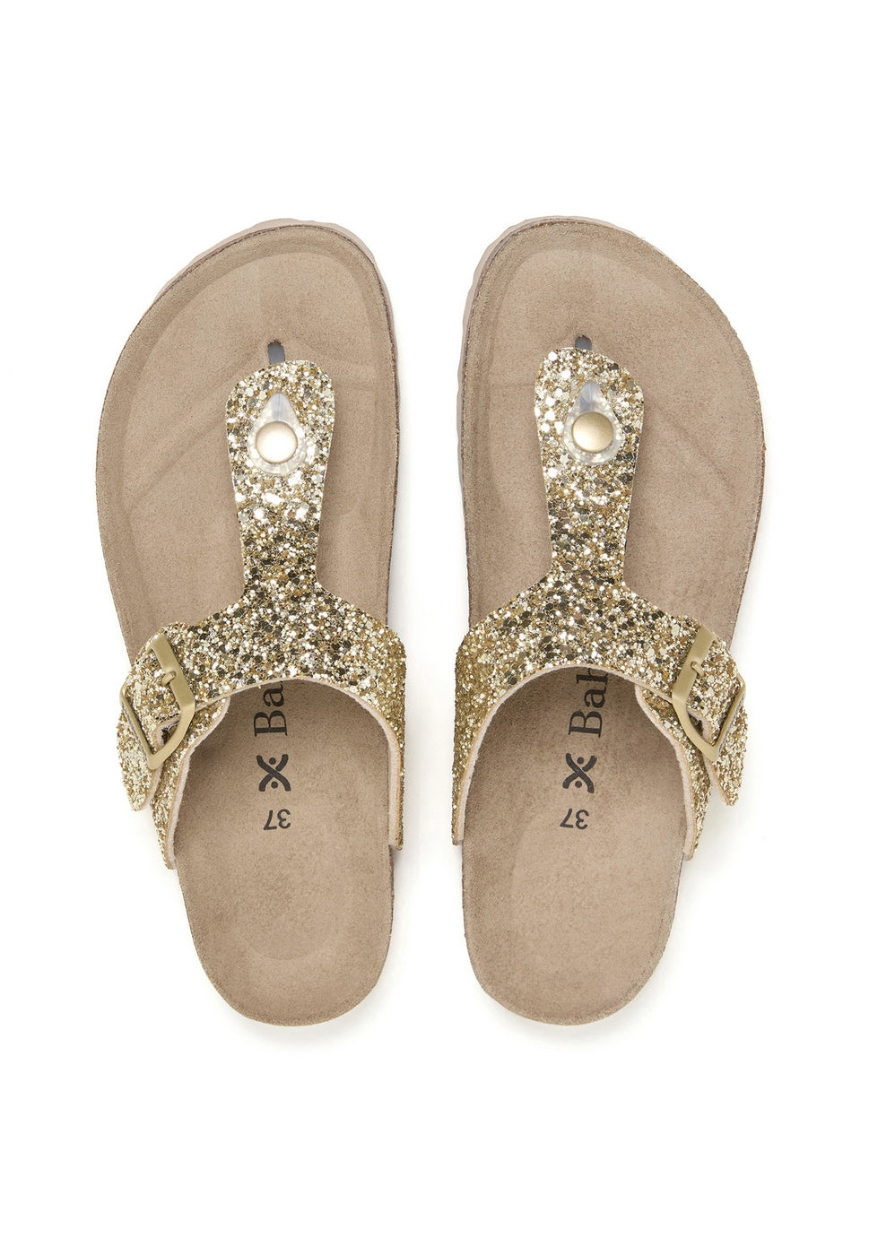 Sandalias doradas - Mujer