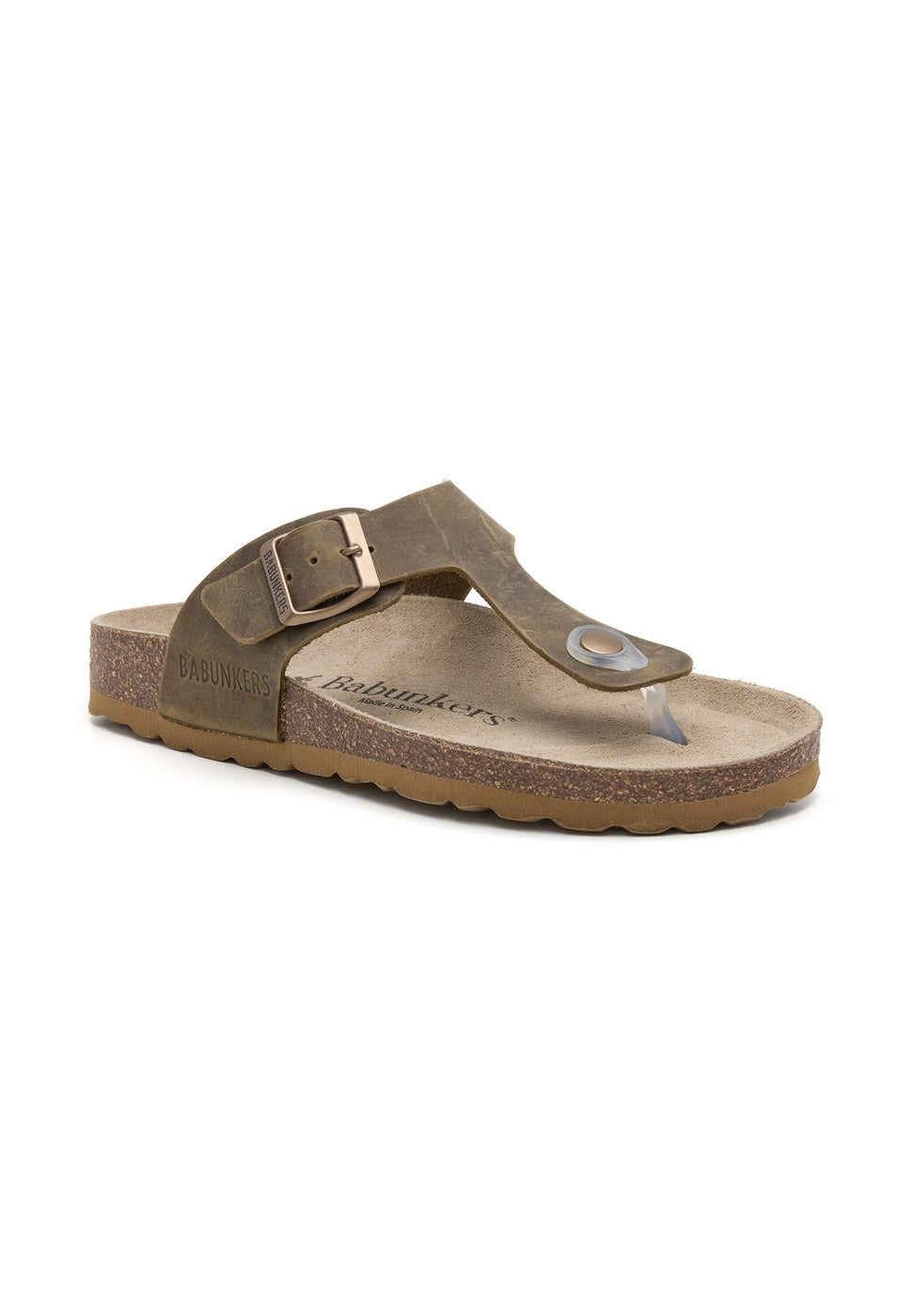 Sandalias caqui - Mujer