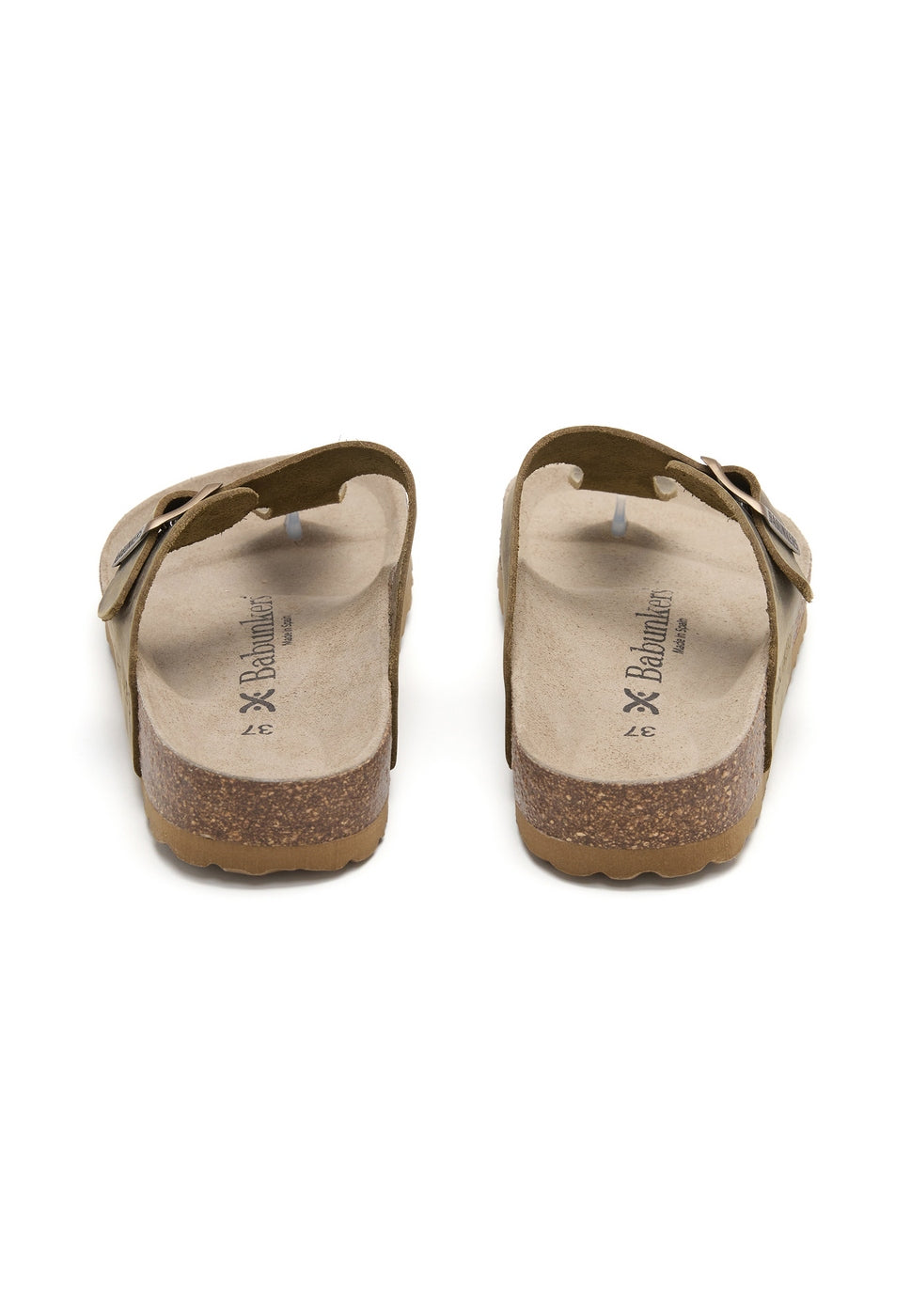 Sandalias caqui - Mujer
