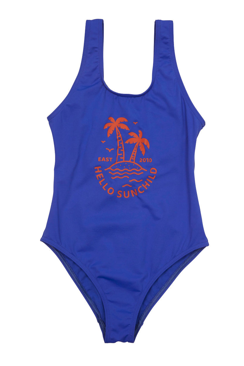 Bañador de 1 pieza para niña - Lou Hello - Atlántico