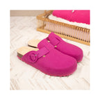 Træsko i fuchsia - Dame
