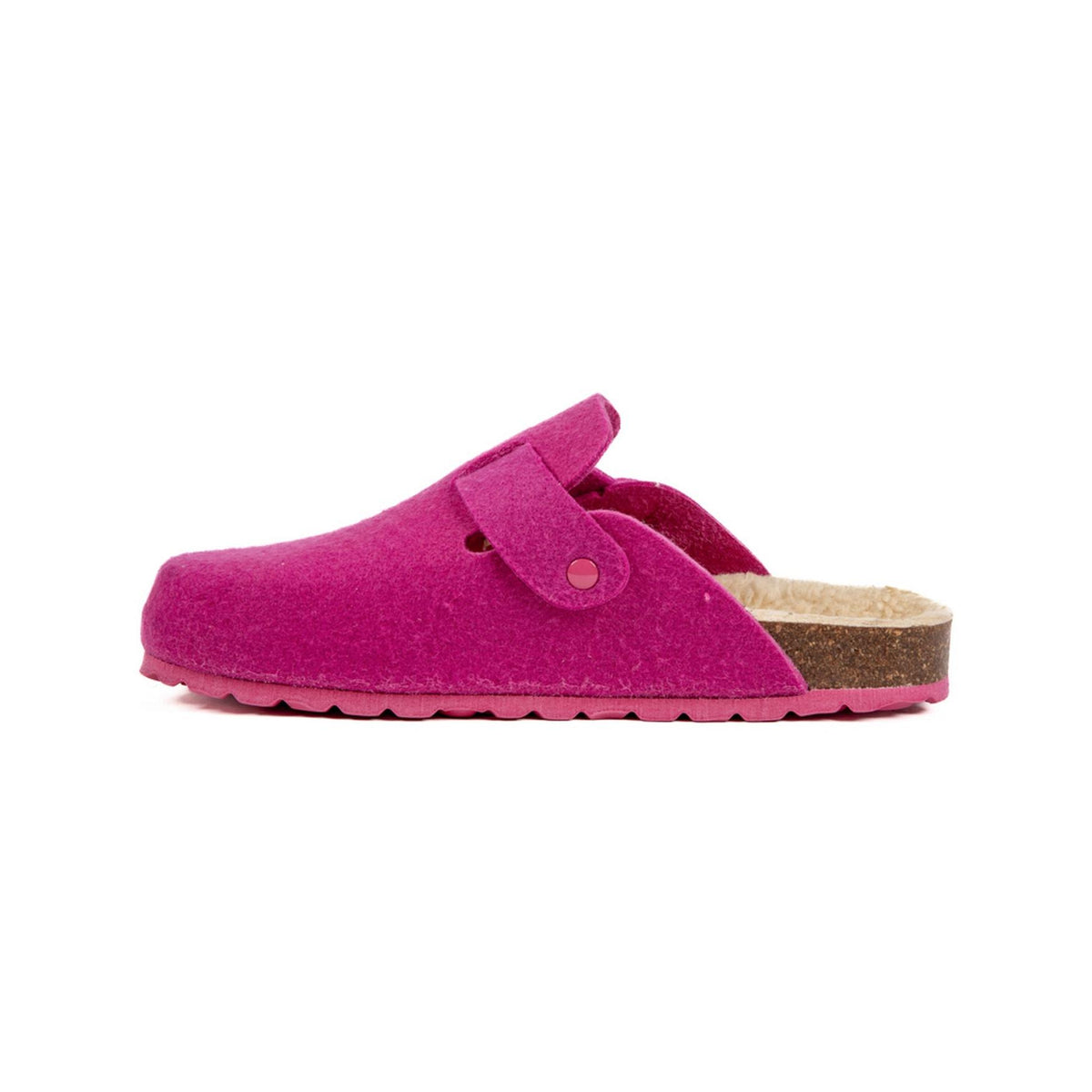 Træsko i fuchsia - Dame