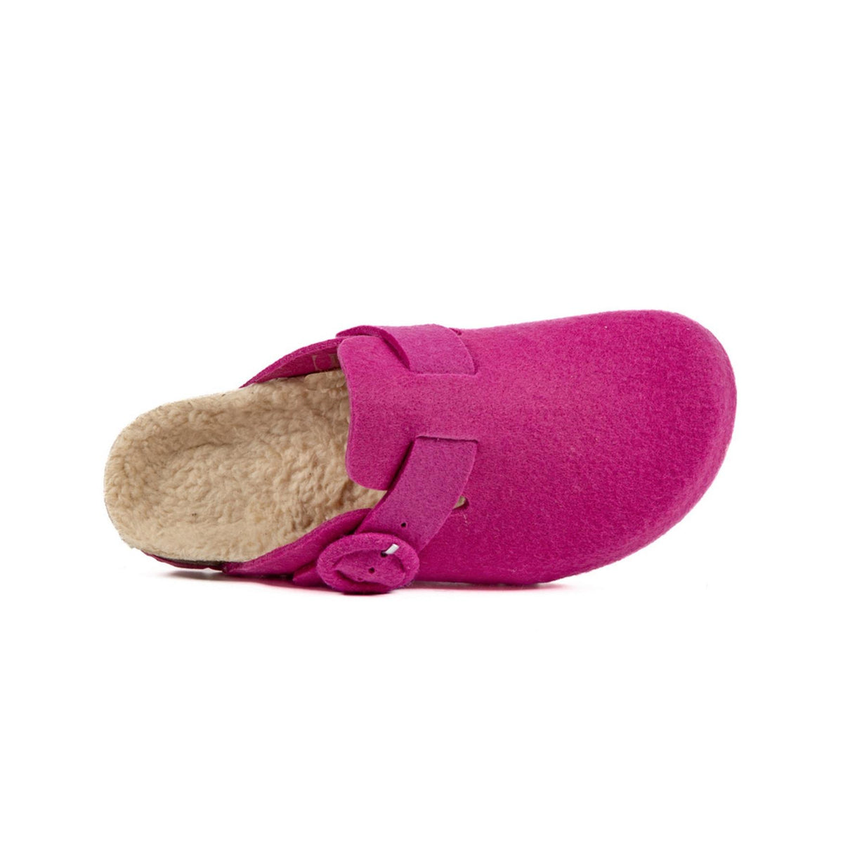 Træsko i fuchsia - Dame