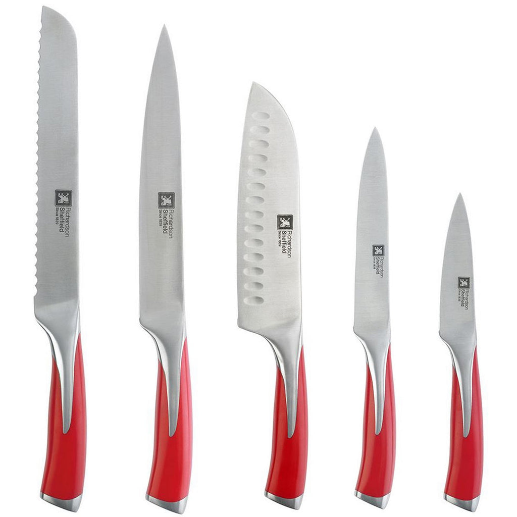 Kyu Fire - Bloque de 5 cuchillos de cocina