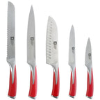 Kyu Fire - Bloque de 5 cuchillos de cocina