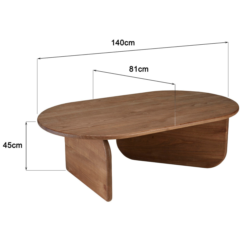 Romy - Table basse - Marron Foncé
