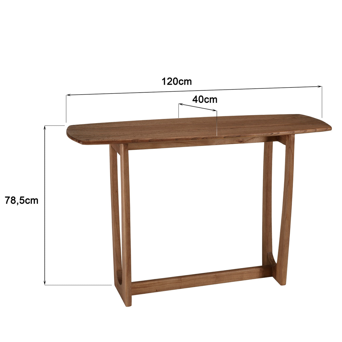 Romy - Console - Marron Foncé