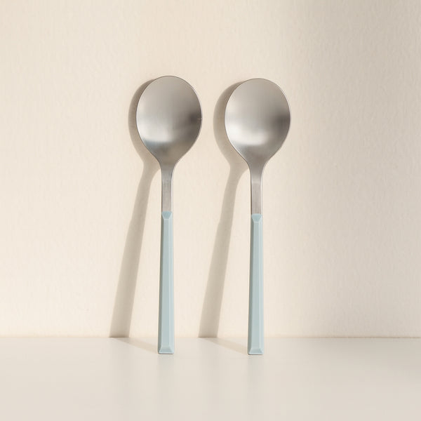 Colorama - Lot De 6 Cuillères - 21.5Cm - Acier Inoxydable