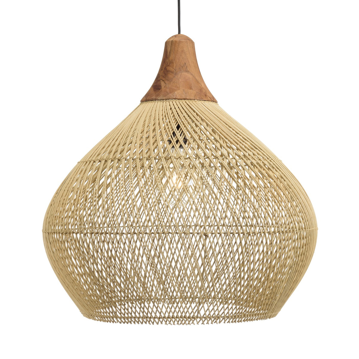 Sixtine - Lampe - Lyst træ/Brun