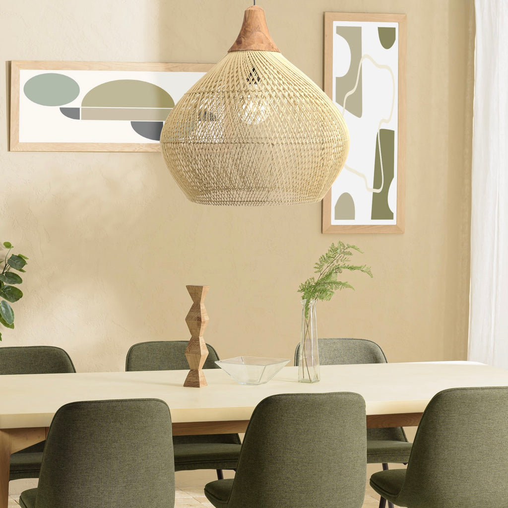 Sixtine - Lampe - Lyst træ/Brun