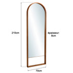 Sixtine - Miroir - Marron/Noir