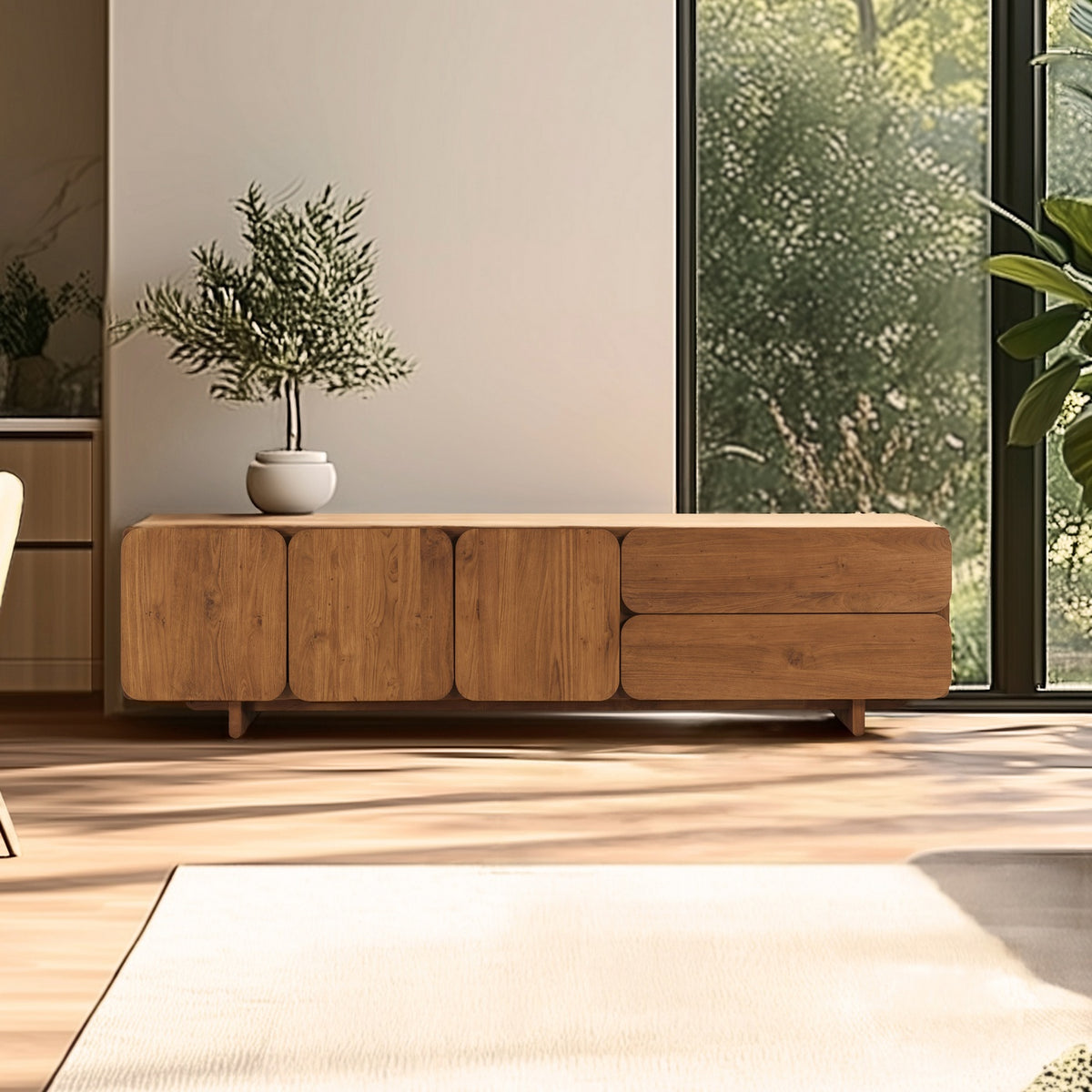 Sixtine - Sideboard - Braun/Schwarz