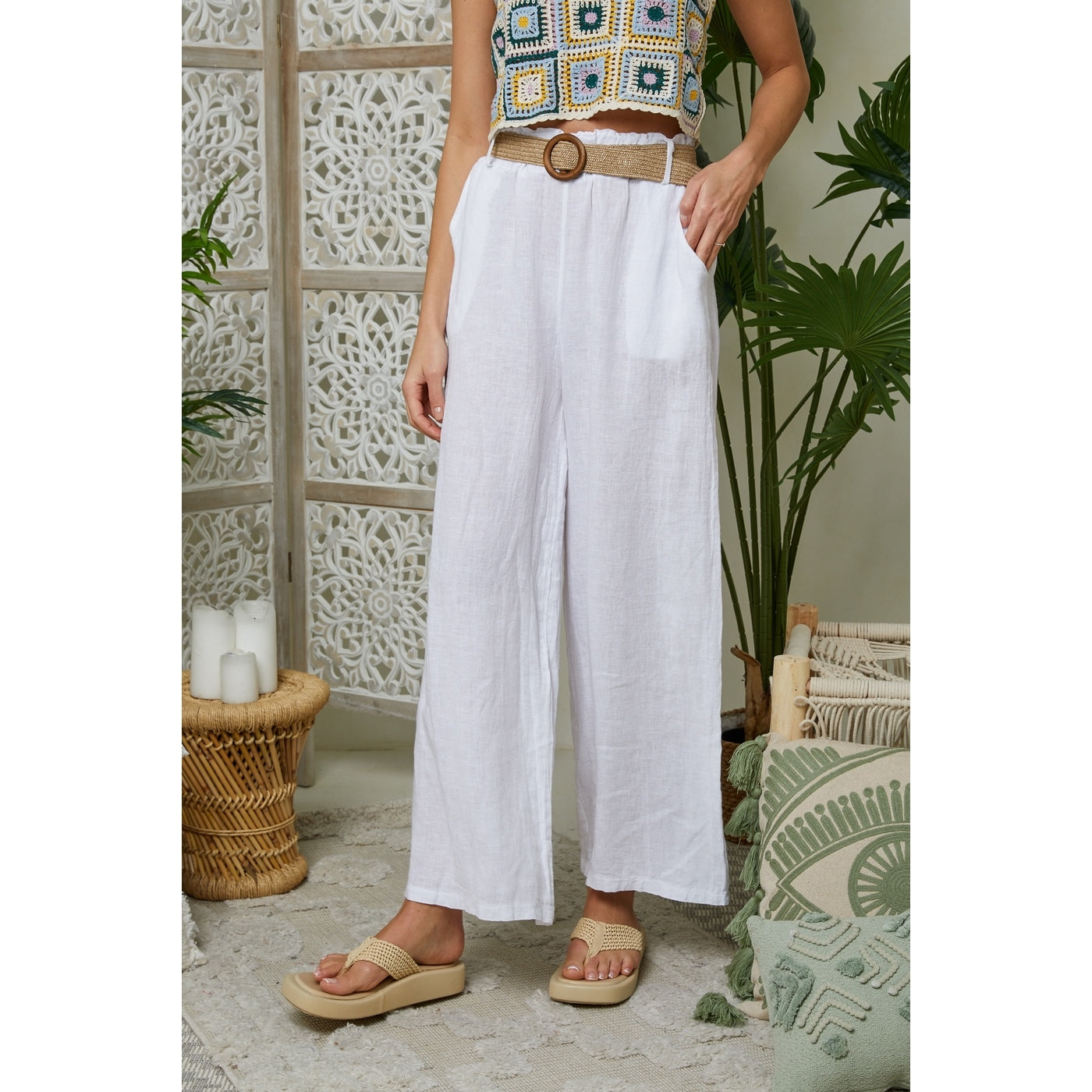 Trousers - White - Women