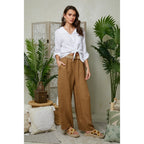 Trousers - Camel - Women