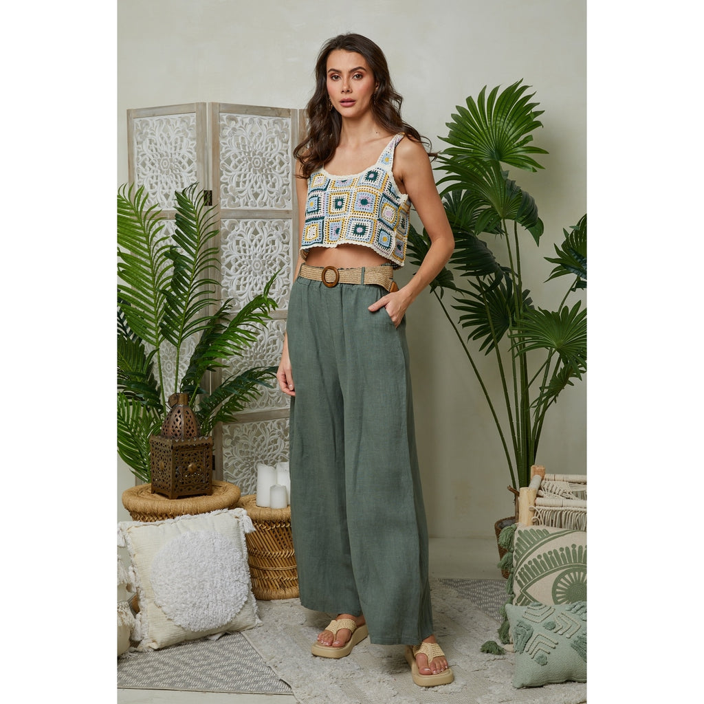 Trousers - Khaki - Women
