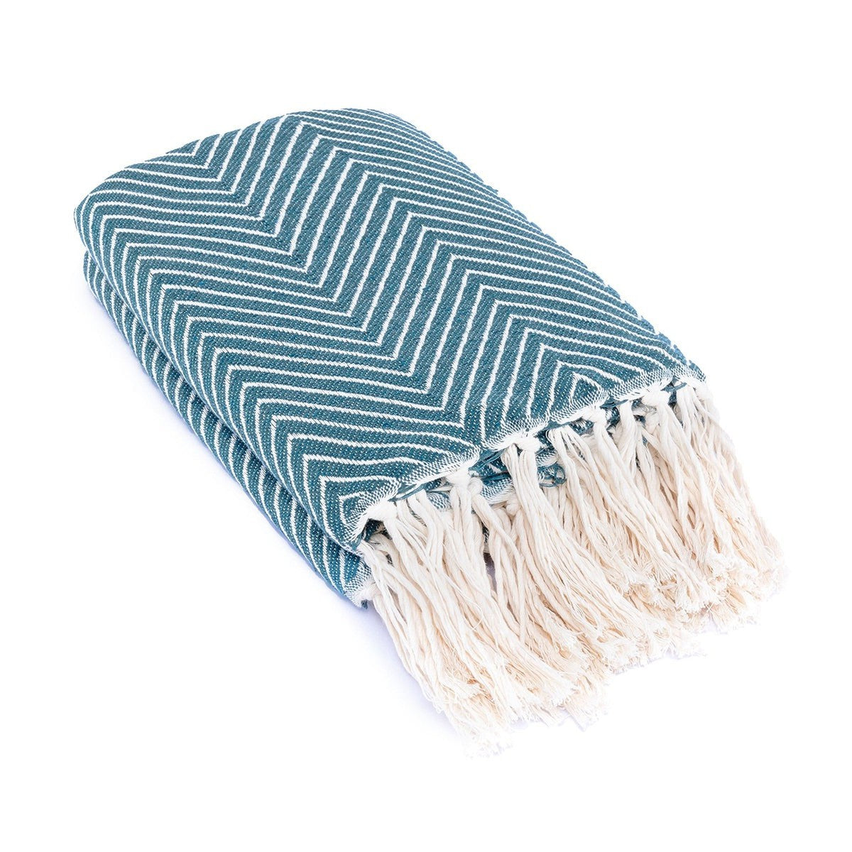 Amsterdam - Plaid - Coton - Bleu Pétrole