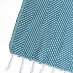 Amsterdam - Plaid - Coton - Bleu Pétrole
