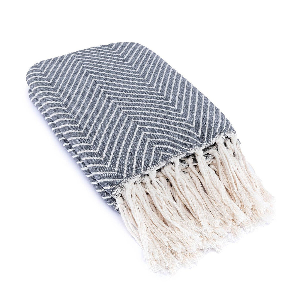Amsterdam - Plaid - Coton - Gris Moyen