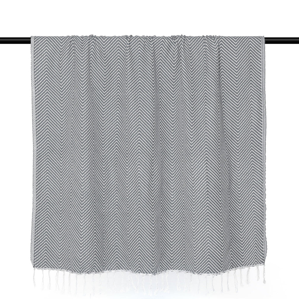 Amsterdam - Plaid - Coton - Gris Moyen
