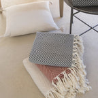 Amsterdam - Plaid - Coton - Gris Moyen