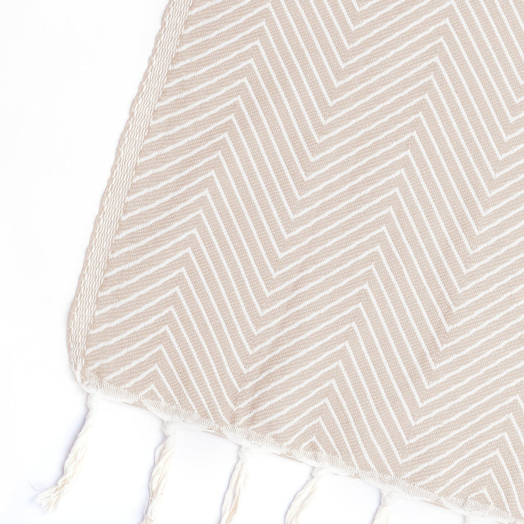 Amsterdam - Plaid - Coton - Taupe Clair