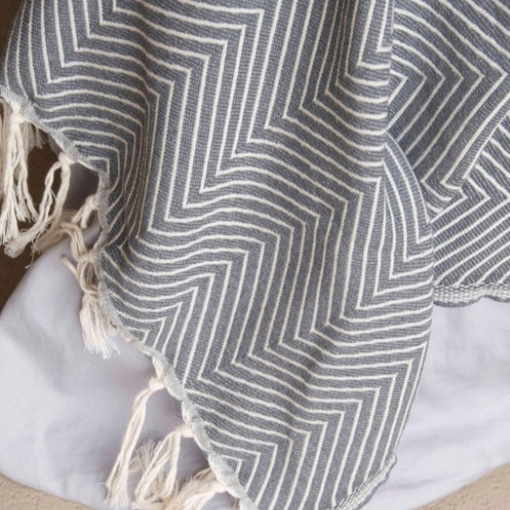 Amsterdam - Plaid - Coton - Gris Moyen