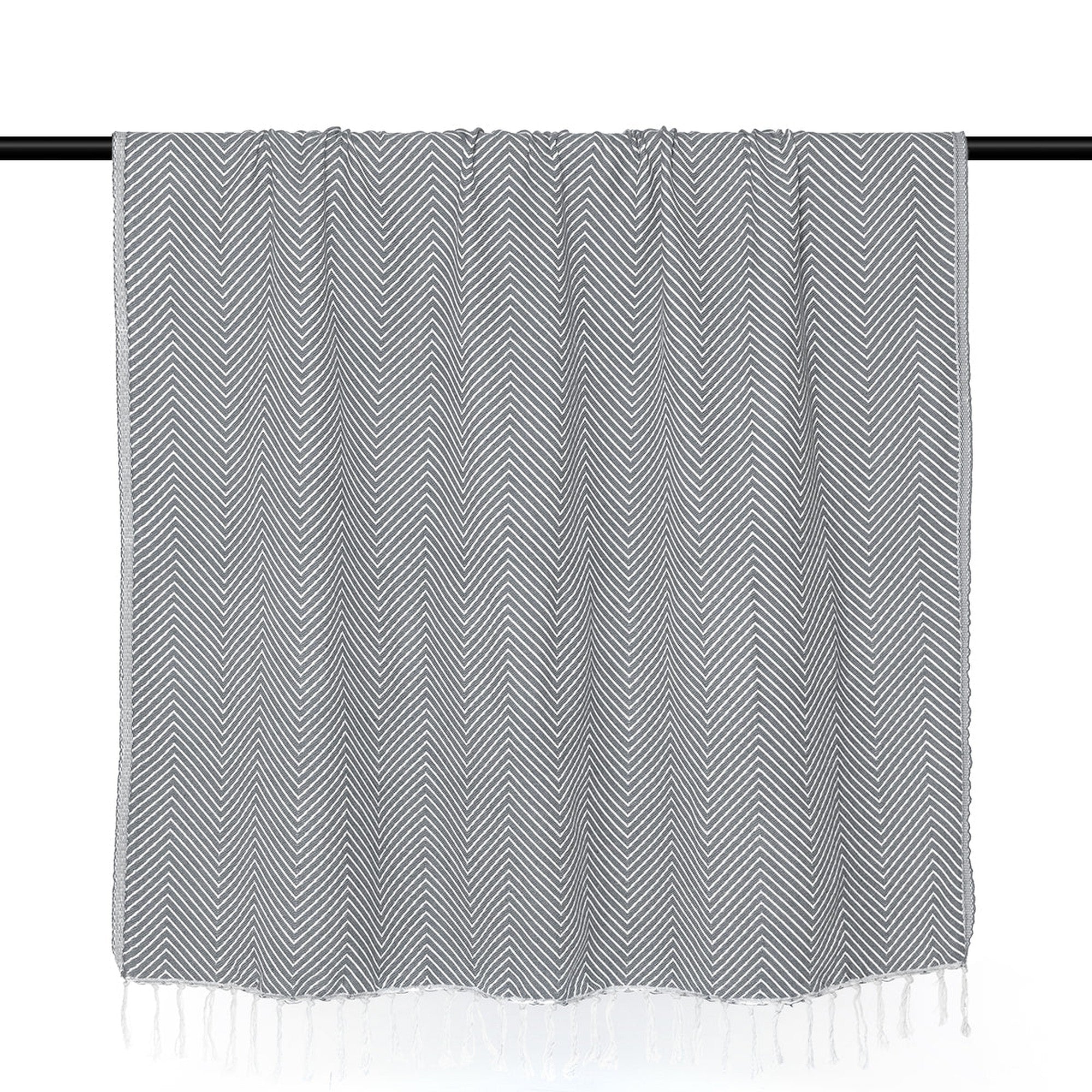 Amsterdam - Plaid - Coton - Gris Moyen